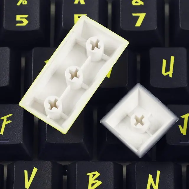 Alt view image 4 of 5 - 136 Key Cyber Style Cherry Profile Five Side Dye Sub Keycaps PBT Key caps for TKL 61 64 68 75 87 96 104 108 Keychron MX Keyboard