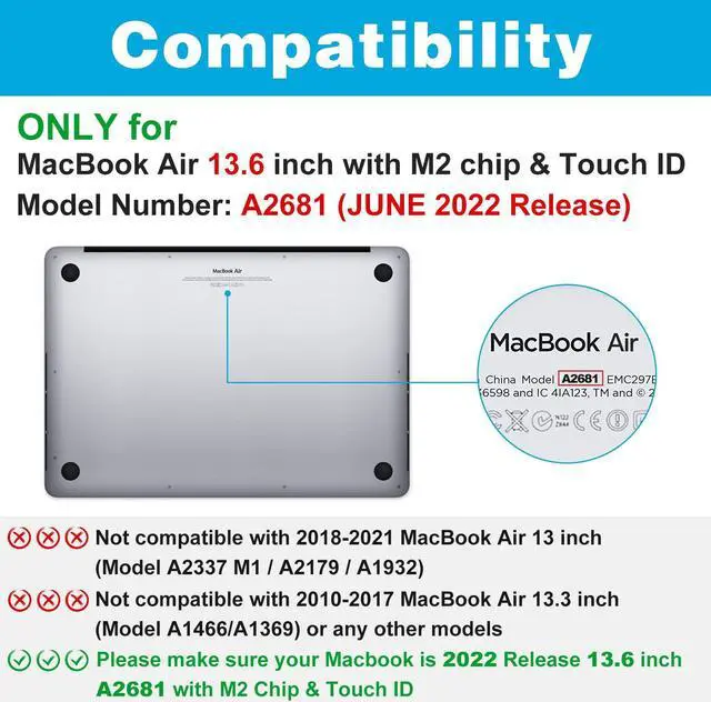 Alt view image 2 of 5 - ProCase Privacy Screen Protector for MacBook Air 13.6 M2 2022 Release Bundle with Hard Travel Electronic Organizer Case for MacBook Power Adapter Chargers Cables Rosegold