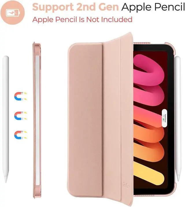 Alt view image 4 of 5 - ProCase Hard Back Cover Bundle with 360 Degree Privacy Screen Protector for iPad Mini 6