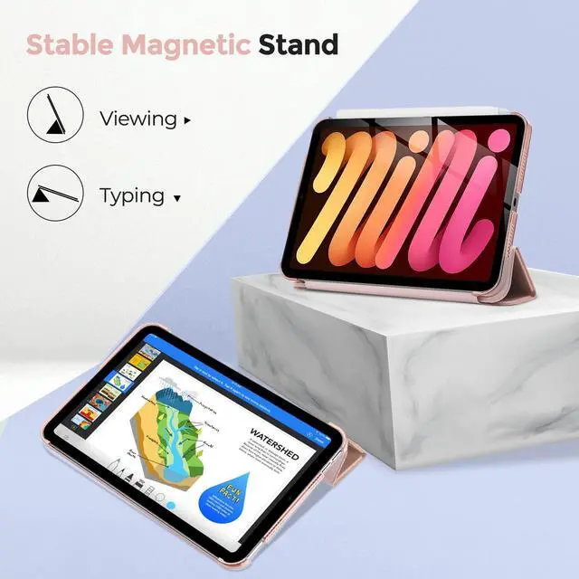 Alt view image 5 of 5 - ProCase Hard Back Cover Bundle with 360 Degree Privacy Screen Protector for iPad Mini 6