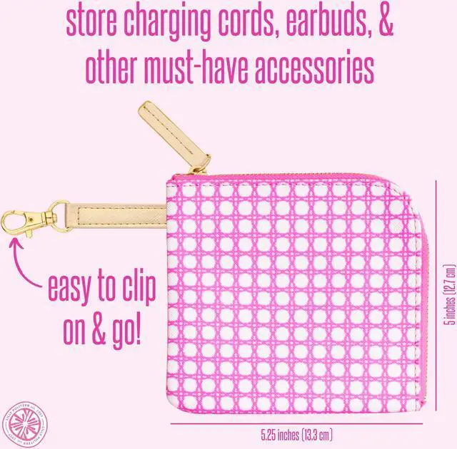 Alt view image 3 of 4 - Lilly Pulitzer Padded Tech Sleeve with Small Zip Pouch for Accessories, Cute Laptop Case for Women, Tablet Bag or 13 Inch Laptop Sleeve (Cay to My Heart)