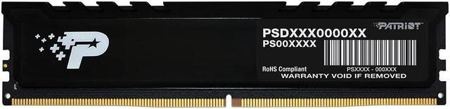 Main image of Patriot Signature Premium DDR5 RAM 16GB (1X16GB) 5600MHz CL46 UDIMM W/HS Desktop Memory Module - PSP516G560081H1