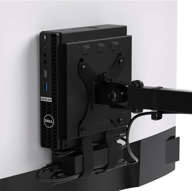 Main image of HumanCentric Dual VESA Mount Compatible with Dell OptiPlex Micro Mount, Supports VESA Dell Micro Mount Using Monitor Arm Wall Mount 100x100mm, Power Supply Holder Sold Separately, Part 101-2110