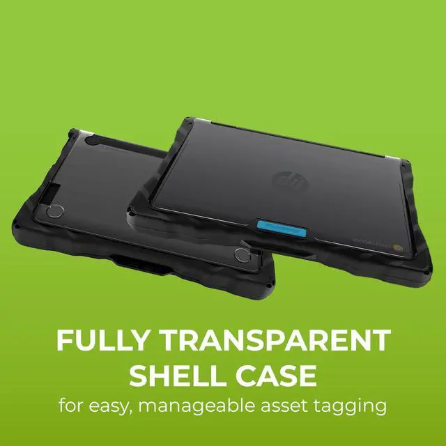 Alt view image 4 of 5 - Gumdrop DropTech Case Fits HP Fortis x360 11-inch G3 J Chromebook (2in1) for Kids K-12 Students Teachers & Classrooms - Drop Tested Rugged Shockproof Bumpers for Reliable Device Protection - Black
