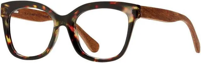 Main image of Blue Planet Cat Eye Glasses for Women and Men - Nora Walnut Tortoise Blue Light Blocking Glasses, Cat Eye Glasses Frames, Bluelight Blockers Computer Glasses, 3.00