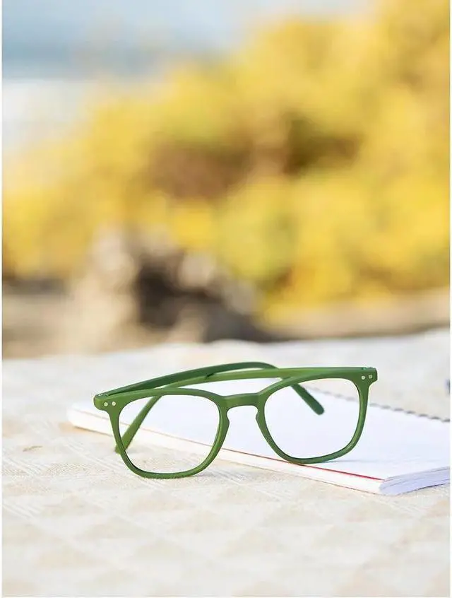 Alt view image 3 of 5 - Blue Planet Blue Light Glasses for Men and Women - Fiesta Soft Turquoise Bluelight Blockers Glasses for Men and Women, Square Frame Anti Glare Computer Gaming Glasses, 2.00