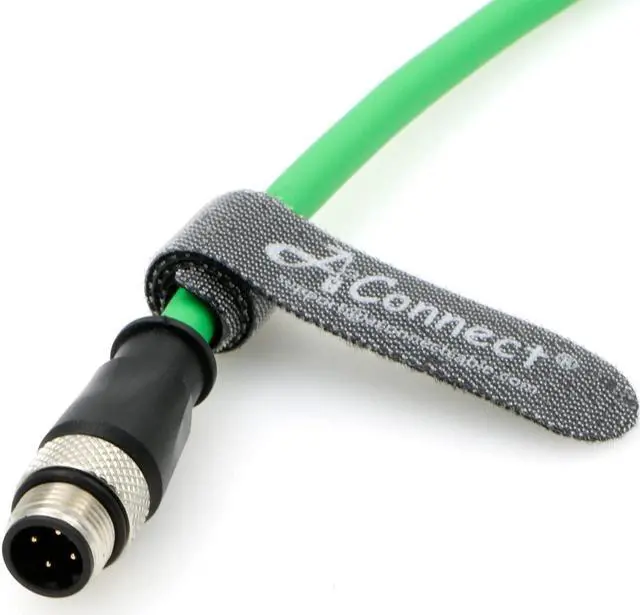 Alt view image 4 of 5 - AConnect D-Code Cable M12 4 Pin Male to RJ45 Male Cat5e High Flexible Waterproof Ethernet Shielded Cable Industrial for Industrial Camera 9.9Ft/3M