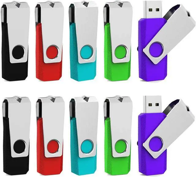 Main image of Aiibe 64GB Flash Drive 10 Pack 64 GB Thumb Drive Bulk USB Flash Drives 64GB USB 2.0 PenDrive Zip Drives 64G 64GB USB Drive Multipack