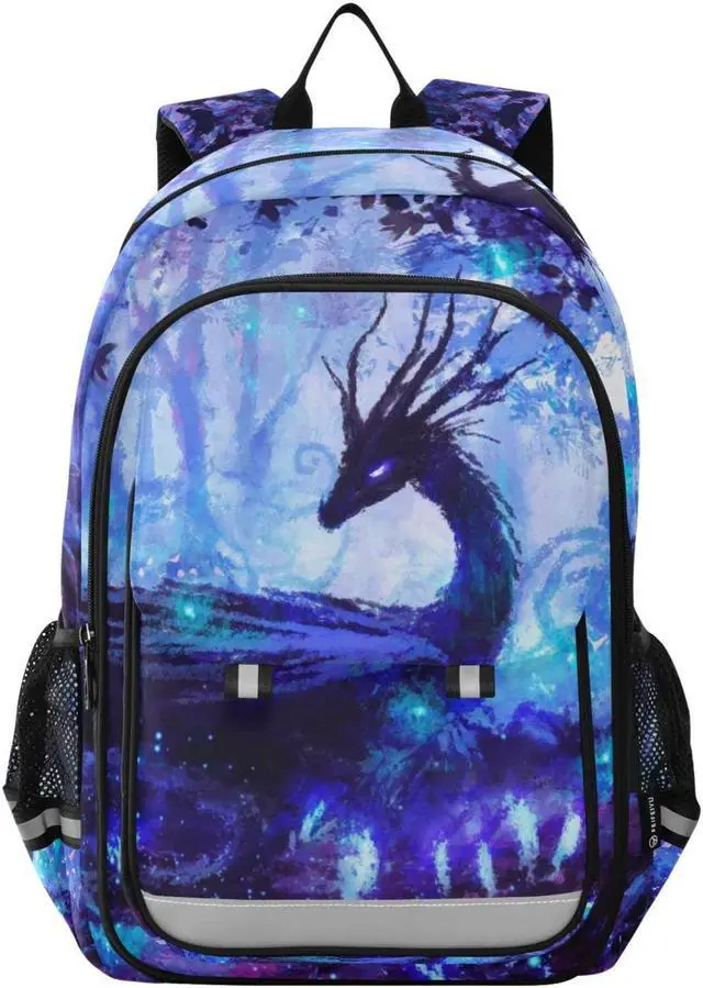 Main image of ALAZA Dragon in Forest Laptop Backpack Purse for Women Men Travel Bag Casual Daypack with Compartment & Multiple Pockets