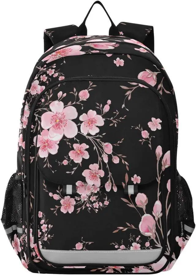 Main image of ALAZA Cherry Blossom Sakura Laptop Backpack Purse for Women Men FloralTravel Bag Casual Daypack with Compartment & Multiple Pockets