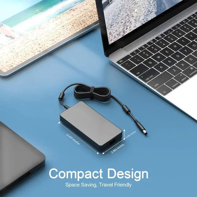 Alt view image 5 of 5 - 240W 180W Laptop Charger Fit for Dell Precision 7710 7720 7730 M6400 M6500 M6600 M6700 P93F P44E P74F P29E P53F Laptop Power Supply Adapter Cord