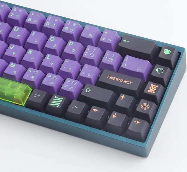 Alt view image 5 of 5 - JOMKIZ PBT Keycaps,135 Keys Mecha Dye Sublimation Cherry Profile Keycaps with 7U Clear Spacebar Japanese Keycap Set for Cherry MX Switches US Layout Mechanical Keyboards