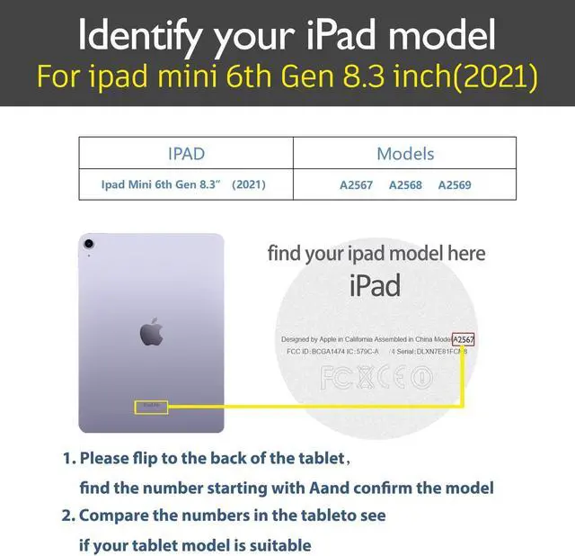 Alt view image 2 of 5 - Gexmil Case for Ipad Mini 8.3 Inch 2021,Genuine Leather Ipad Mini 6th Gen Cover,with Magnetic Buckle,Pencil Holder,Pencil2 Wireless Charging,Made from Real Leather Cowhide (Brown)