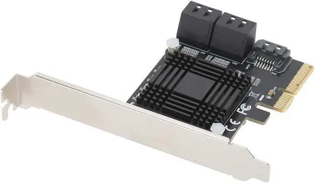 Alt view image 4 of 5 - PCIE to 5 Ports SATA3.0 Module, Converter,Expansion Card,JMB585,GoldPlated Design,Stable,Support Multiple Systems