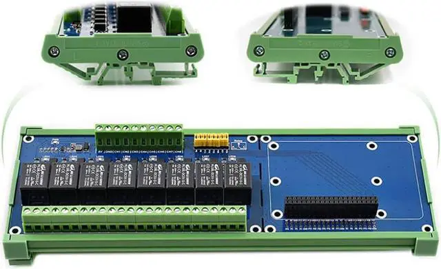 Alt view image 4 of 5 - Coowell Raspberry Pi 8 Channel Relay Module HAT for Raspberry Pi 4B+ 4B 3B+ 3B 2B+ Zero W WH Jetson Nano Help The Pi to Control Home Appliances