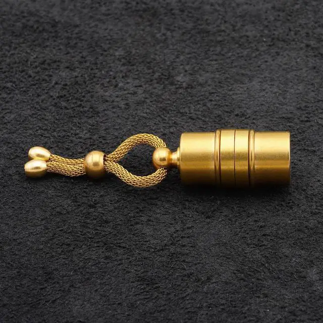 Alt view image 3 of 5 - Handmade 128Gb USB 3.1 Flash Drive Brass/Wood Tube - Unique Design - Steampunk Accessory - Industrial Style - Stick Thumb Pen Key Storage Memory - Authentic Retro Vintage Gadget