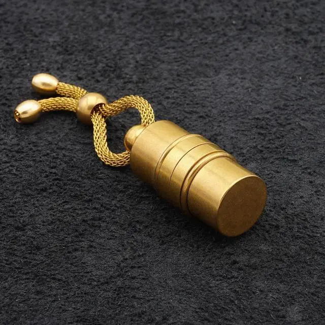 Alt view image 5 of 5 - Handmade 128Gb USB 3.1 Flash Drive Brass/Wood Tube - Unique Design - Steampunk Accessory - Industrial Style - Stick Thumb Pen Key Storage Memory - Authentic Retro Vintage Gadget