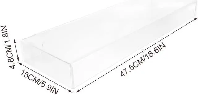 Alt view image 3 of 5 - DOITOOL Clear Acrylic Keyboard Cover for Laptop, Cover Acrylic Keyboard Cover Protector, Rectangular Keyboard Cover for Mechanical Gaming Keyboard (18 x 5.8 x 1.8 Inch)