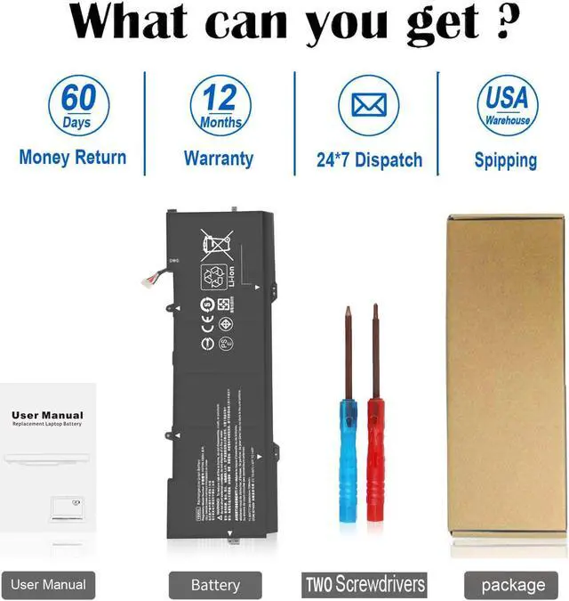 Alt view image 5 of 5 - ZAYAUPVL 84.08Wh YB06XL Battery Replacement for HP Spectre X360 Convertible 15-CH0XX 15T-CH000 Series 15-CH011DX 15-CH011NR 15-CH012NR 928427-271 928427-272 928372-855 928372-856 YB06084XL 11.55V