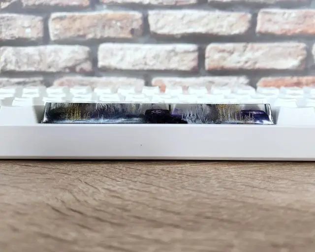 Alt view image 5 of 5 - Custom Artisan Purple Galaxy Spacebar Keycap 6.25U (OEM) for RGB Cherry MX Gaming Mechanical Keyboards