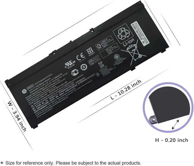 Alt view image 3 of 5 - HP SR04XL L08855-855 Battery for HP Omen 15-CE0XX 15-DC0XX Series 15-CE009LA 15-CE015DX 15-DC0003LA 15-DC0051NR Pavilion 15-CB0XX 15-CX0XX 15-CB041NR 15-CX0056WM l08855-855 917678-1B1 917724-855