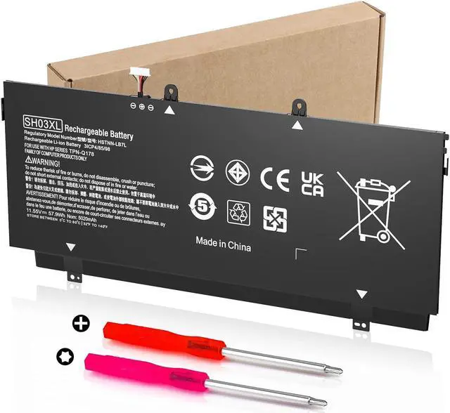 Main image of SH03XL 859356-855 Laptop Battery for HP Spectre X360 Convertible 13-AC0XX Replacement 13-AC023DX 13-AC013DX 13-AC033DX 13-W023DX 13-W013DX 13-W0XX 13-AB0XX, Fit SH03057XL CN03XL 859026-421 HSTNN-LB7L