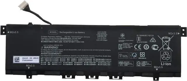 Main image of KC04XL Laptop Battery Compatible with HP Envy X360 13-AG 13z-AG 13m-AG 13-AR 13-AH 13-AQ 13M-AQ 13T-AQ 13-ah0051wm 13-ag0001la 13-AR0501SA 13-AQ1029TX L08496-855 L08544-1C1 Series(15.4V 53.2Wh)
