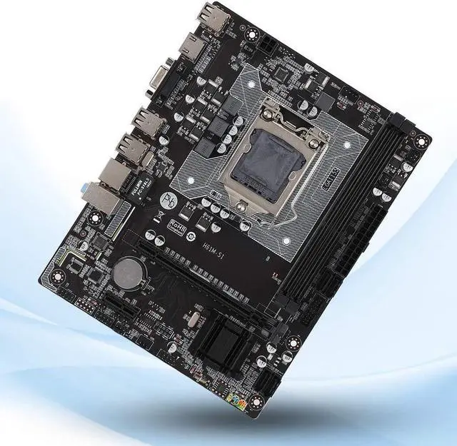 Alt view image 5 of 5 - SATA USB 2.0 PC Motherboard Chip for Intel H61M, PCI E×1 Interface, 1155Pin DDR3 1066/1333/1600MHz Memory, 1xpci e×16 Graphics Slot, 6 Channel Audio Chip, CPU for LGA 1155 PC Motherboard