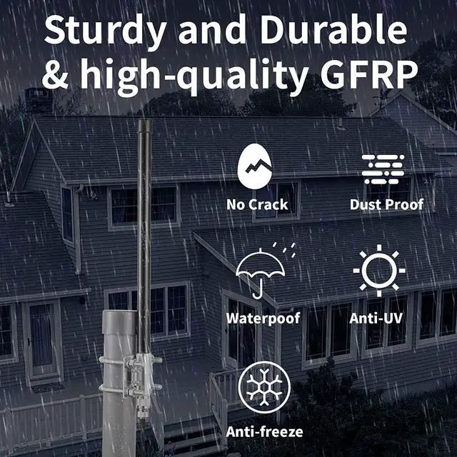 Alt view image 4 of 5 - 10dBi Outdoor 4G LTE Long Range Cellular Trail Camera Antenna with 20ft Cable for Spypoint Flex Flex-M Link Micro Link EVO Stealth Cam Tactacam Reveal X PRO Gen 2.0/3.0 Muddy Trail Camera, Eifagur
