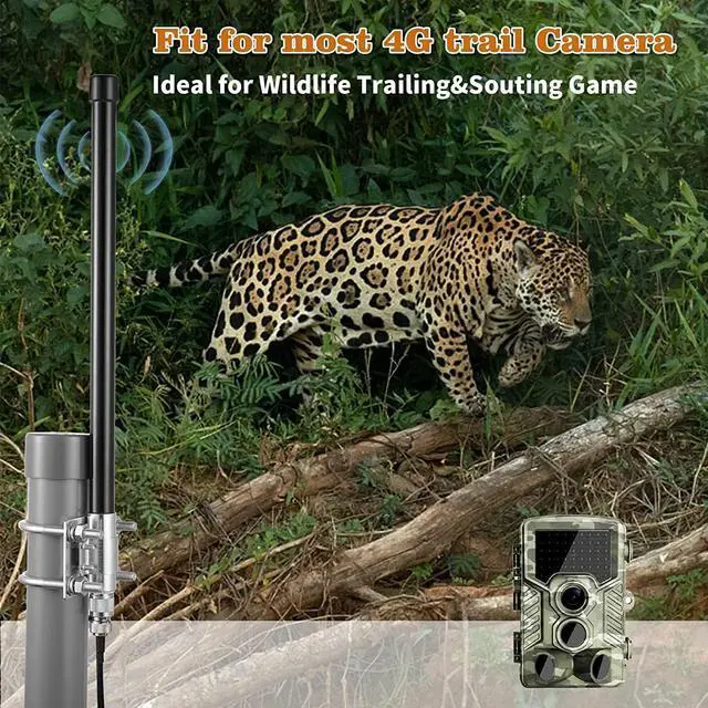 Alt view image 3 of 5 - 10dBi Outdoor 4G LTE Long Range Cellular Trail Camera Antenna with 20ft Cable for Spypoint Flex Flex-M Link Micro Link EVO Stealth Cam Tactacam Reveal X PRO Gen 2.0/3.0 Muddy Trail Camera, Eifagur