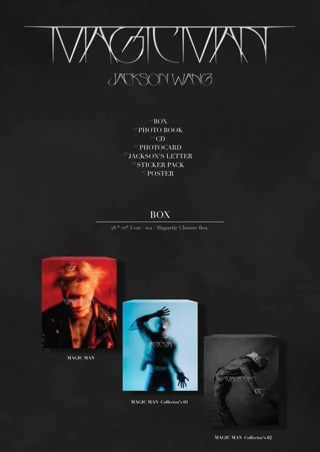 Alt view image 3 of 5 - Jackson Wang GOT7 - Vol.2 Magic Man CD (Magic Man Collectors 01 ver.)