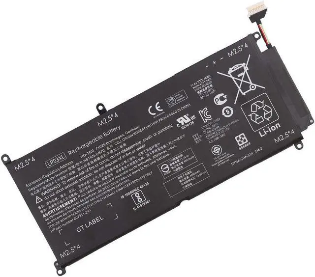 Main image of E-YIIVIIL Replacement Battery LP03XL Compatible with HP Envy 15-ae020TX HSTNN-DB6X 807417-005 HSTNN-DB7C 48Wh
