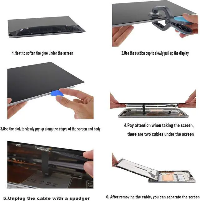 Alt view image 4 of 5 - OUWEE DYNR01 Tablet Battery Compatible with Microsoft Surface Pro 4 1724 12.3 inch Series Notebook G3HTA027H 7.5V 38.2Wh 5087mAh Tools