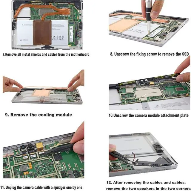Alt view image 3 of 5 - OUWEE DYNR01 Tablet Battery Compatible with Microsoft Surface Pro 4 1724 12.3 inch Series Notebook G3HTA027H 7.5V 38.2Wh 5087mAh Tools