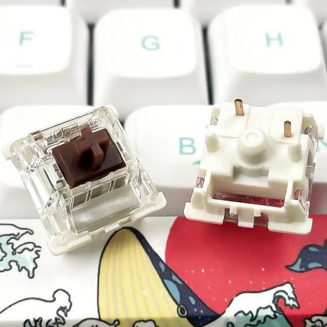 Alt view image 5 of 5 - DRAOZA Gateron G Brown Pro 3.0 Switches,5-Pin Pre Lubed RGB SMD Tactile Switches for MX Gaming Mechanical Keyboard (G PRO 3.0,Brown,108PCS)