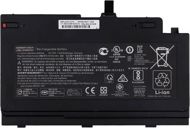 Main image of Vvsialeek AA06XL 96Wh Replacement Battery Compatible with HP ZBook 17 G4-2ZC18ES G4-1RR26ES Z3R03UT Z3R03AA Series HSTNN-DB7L AA06096XL 852711-850 852527-241 852527-242 852527-221 852527-222