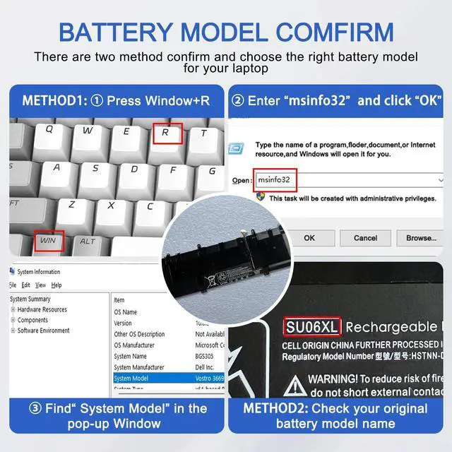 Alt view image 4 of 5 - JOTACT SU06XL Laptop Battery Compatible with 15-DF0XXX 15-DF1XXX 15T-DF100 15-DF0013DX 15-DF0033DX 15-DF1033DX 15-DF1043DX 15-DF0043DX 15-DF0070NR Series Notebook L29048-271 HSTNN-DB8W SU06084XL 11.5V