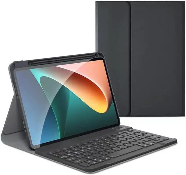 Main image of KMXDD Keyboard Case Compatible with iPad Air 11 inch (M3/M2) & Air 5th 4th Generation 10.9" & iPad Pro 11 (4th/3rd/2nd/1st Gen) Case with Detachable Cute Candy Color Keyboard,Black