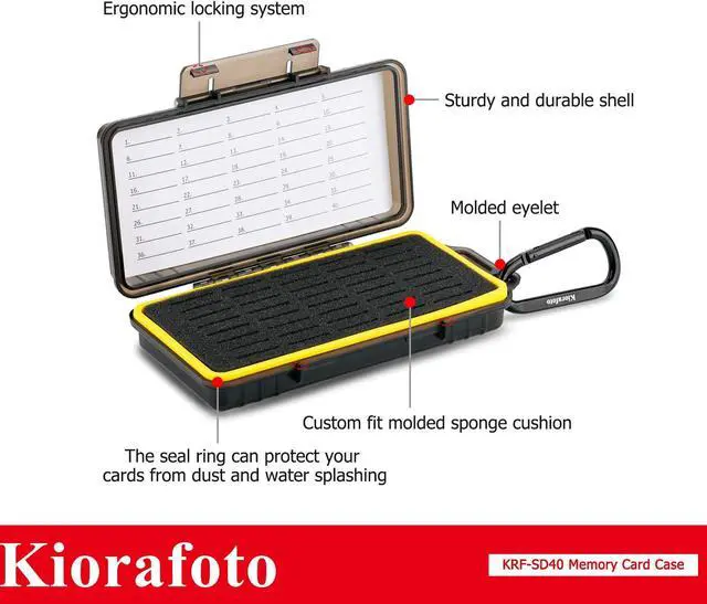 Alt view image 3 of 5 - 40 Slots Memory Card Holder + New Memory Card Case: Camera Memory Card Holder Memory Card Case