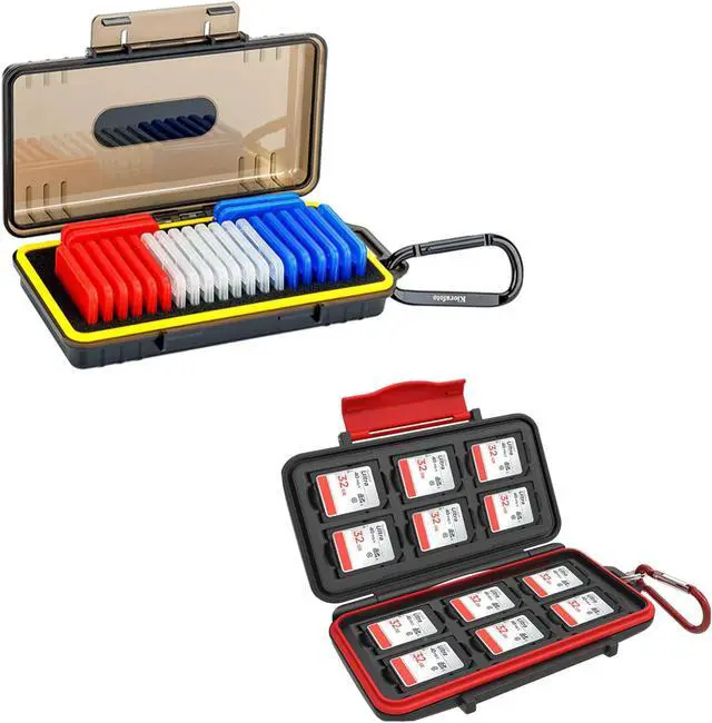 Main image of 12 Slots Memory Card Holder + New Memory Card Case: Camera Memory Card Holder Memory Card Case