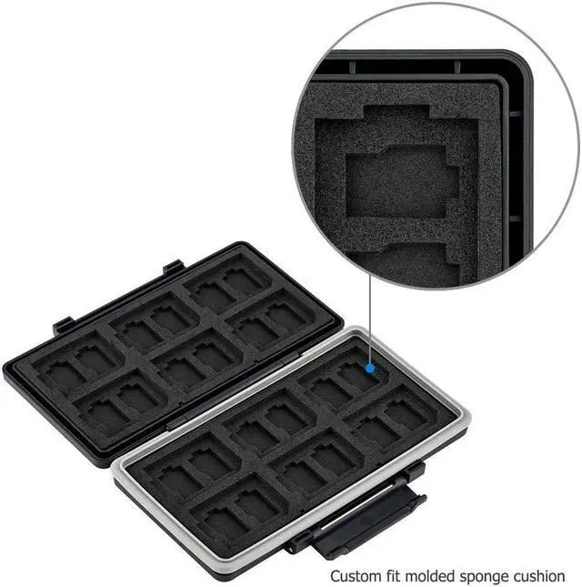 Alt view image 5 of 5 - 36 Slots Memory Card Holder + New Memory Card Case: Camera Memory Card Holder Memory Card Case