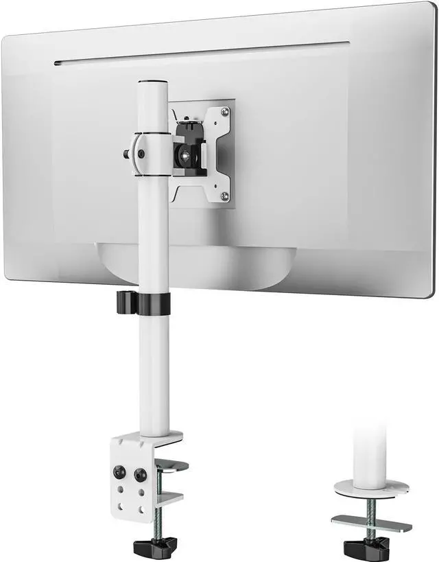 Main image of WALI Single Monitor Mount for 1 Computer Screen up to 32 inch, Fully Adjustable Monitor Arm Holds up to 22 lbs (M001S-W), White