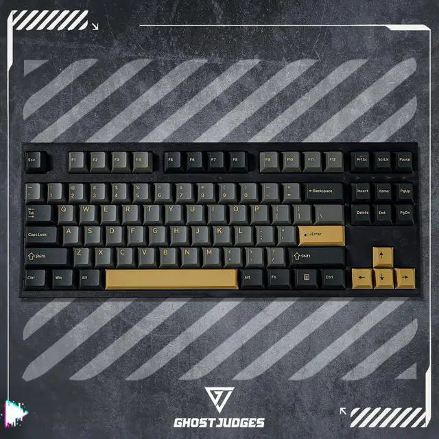 Alt view image 3 of 5 - KPREPUBLIC Ghost Judges GJ Shimmer Dim Light Colorway Cherry PBT Doubleshot keycap for mx Keyboard 60 65 87 104 gh60 xd64 xd68 bm60 bm65