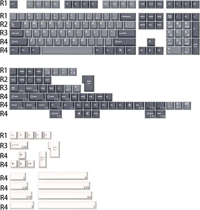 Alt view image 2 of 5 - KPREPUBLIC Ghost Judges GJ Apollo Colorway Cherry PBT Doubleshot keycap for mx stem Keyboard 60 65 87 104 gh60 xd64 xd68 bm60 bm65 bm80