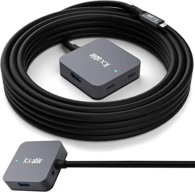 Main image of Upgrade USB C Hub, Expander Multi USB Ports Cable 15FT, Long USB 3.1 C Extension Cable with 4-Port (2 USB-A Ports+2 USB-C Ports), USB C Y Splitter Hub, Type-C Male to A-Female + C-Female Extender Cord