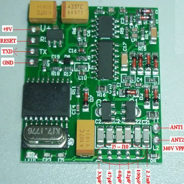 Alt view image 3 of 5 - LICHIFIT 134.2K AGV RFID Module FDXB Animal Ear Tag Reader TTL FDX-B ISO11784/85 Long Distance Card Reader Module