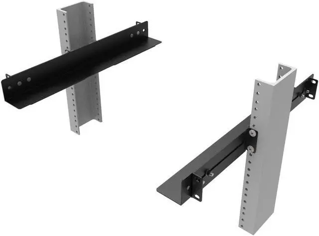 Alt view image 3 of 5 - JINGCHENGMEI 1U 19inch Server Rack Rails -15-24 inch Adjustable Depth for Universal 4 Post or 2 Post Rack Mount Rails for Network Equipment, Server, UPS Mounting Rail Kit (1URR15-24IN)