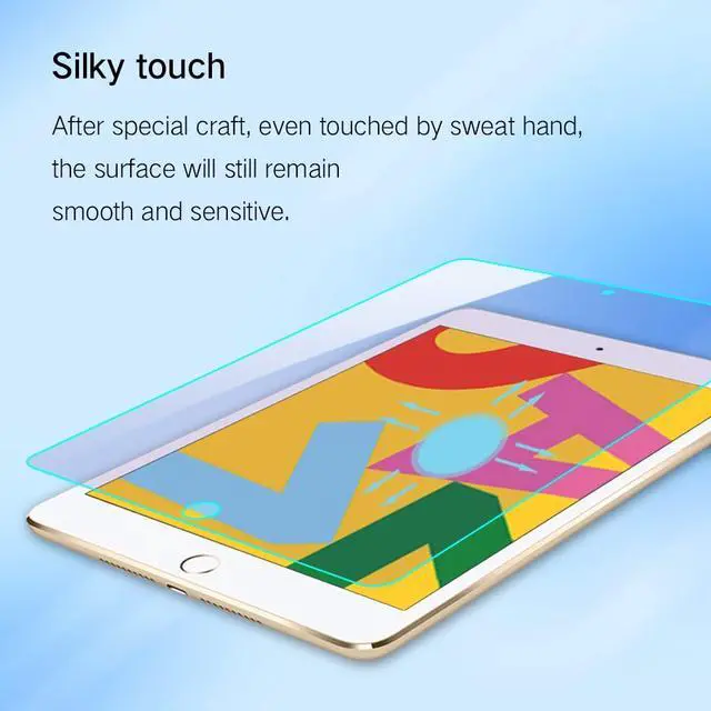 Alt view image 5 of 5 - PERFECTSIGHT Anti Blue Light Screen Protector Compatible with iPad 7/8/9 gen (10.2 Inch, 7th/8th/9th Generation), HD Clear Eye Protection Blue Light Blcoking Tempered Glass, Anti Fingerprint [1 Pack]