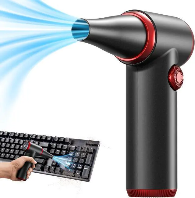 Main image of Compressed Air Duster Electric Air Duster with LED Light, Cordless Air Blower Replaces Compressed Air Cans (CD09)