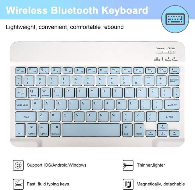 Alt view image 5 of 5 - LAMA Wireless Keyboard Case with Mouse for iPad Air 4th/5th Generation & iPad Air 11" M3/M2 (2025/2024), Detachable Case with Keyboard with Pencil Holder for 11 inch iPad Pro (4th/3rd/2nd/1st Gen)